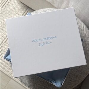Dolce & Gabbana White and Light Blue beach towel